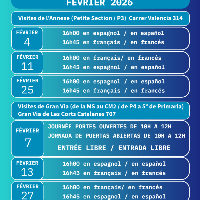 Calendrier visites février - web